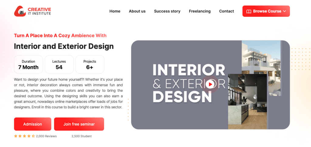 creative it Interior and Exterior Design